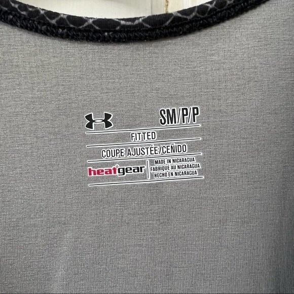 Under Armour heat gear fitted snake print athletic tank top women's small - Picture 4 of 4